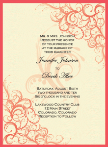 Wedding Invitation, Mary Bowman Design