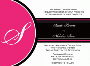 Wedding Invitation, Mary Bowman Design