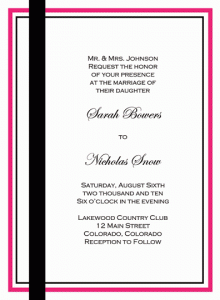 Wedding Invitation, Mary Bowman Design