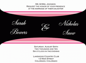 Wedding Invitation, Mary Bowman Design