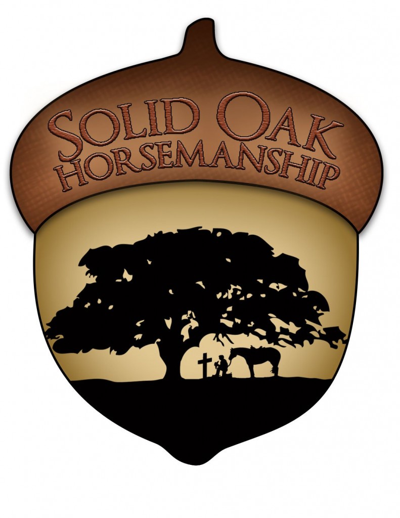 Solid Oak Horsemanship Logo, graphic design